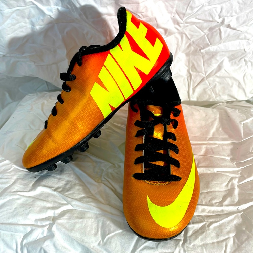 Nike Kids Soccer Cleats Orange Yellow Black